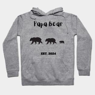 Papa Bear Est. 2024 Hoodie